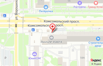 Магазин пиротехники Фейерверки на Комсомольском проспекте на карте