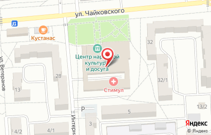 Центр народной культуры и досуга на улице Чайковского на карте