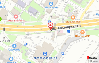 Похоронный дом ритуальная компания на улице Луначарского на карте