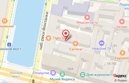 Pizza Milano Bar в Центральном районе на карте