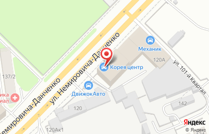 Компания по созданию современных многофункциональных интерьеров АМТ на улице Немировича-Данченко на карте