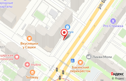Алкомаркет Бахус в Орджоникидзевском районе на карте
