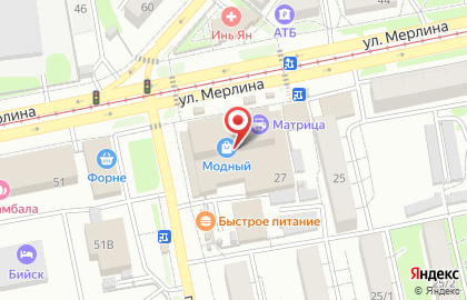Магазин в Барнауле на карте