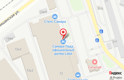 Автоцентр Самара-Лада на Алма-Атинской улице на карте