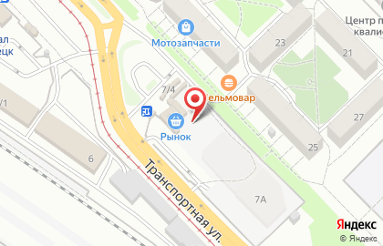 Магазин консервированной продукции на Транспортной улице на карте