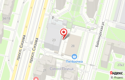 Восток на проспекте Сизова на карте