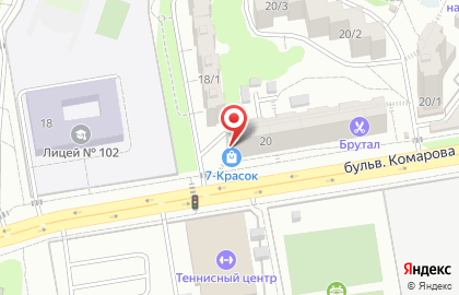 Магазин Огурчик на бульваре Комарова на карте