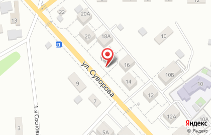 Магазин разливных напитков Бочкаръ на улице Суворова на карте