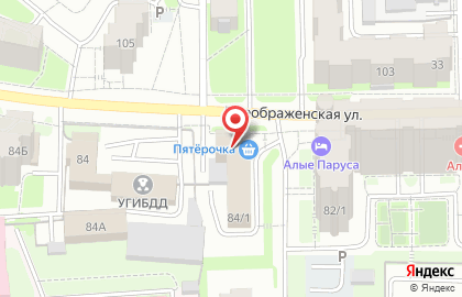 Юридическая компания на Преображенской улице на карте