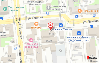 Авангард в Ижевске на карте
