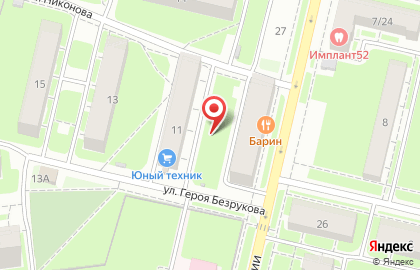 Магазин швейной фурнитуры на ул. Евгения Никонова, 11 на карте