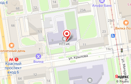 Спортивный клуб Снайпер в Центральном районе на карте