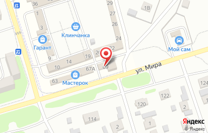 Автомойка H2O на улице Мира на карте