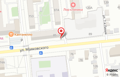 Магазин фруктов и овощей на улице Маяковского на карте