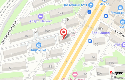 Салон красоты Infinity на проспекте 100-летия Владивостока на карте