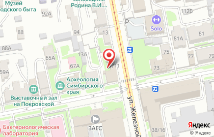 Прокуратура Ленинского района на улице Железной Дивизии на карте