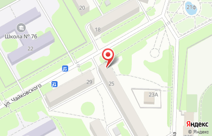Офис продаж Билайн на улице Чайковского на карте