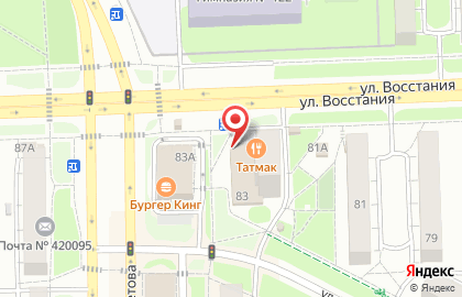 Банкомат СберБанк на улице Восстания, 83 на карте