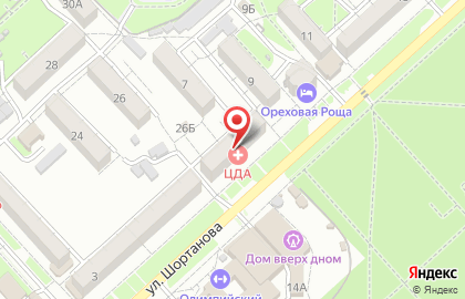 Центр диагностики аллергии на улице Шортанова на карте