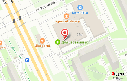 Двери ЛЭНД на проспекте Большевиков на карте
