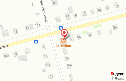 Магазин у дома Бристоль на улице Транспортников на карте