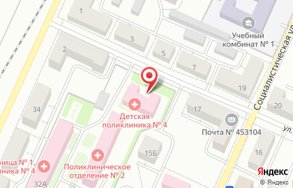 Детская поликлиника Городская больница №4 на улице Салавата Юлаева на карте