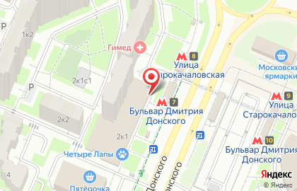 Магазин овощей и фруктов в Москве на карте