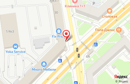 Киоск по продаже хлебобулочных изделий в Дзержинском районе на карте