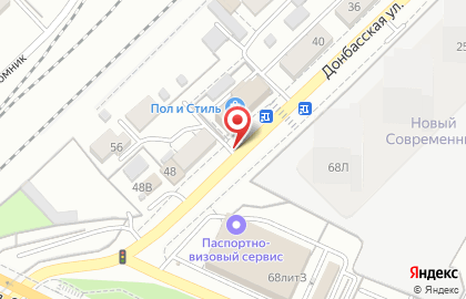 Виадук на Донбасской улице на карте