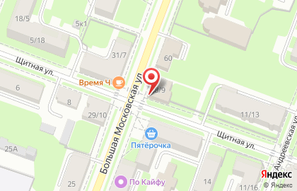 Туристическая компания Стиф на Большой Московской улице на карте