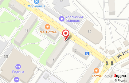 Агентство недвижимости Квадратный метр в Орджоникидзевском районе на карте