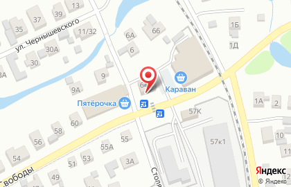 Текстильный магазин в Железнодорожном районе на карте