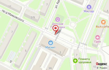 РЖСЦ на проезде Маяковского на карте