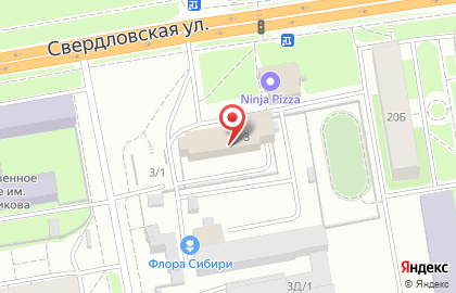 Торгово-строительная компания Аква Бона на Свердловской улице на карте