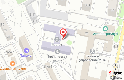 Клуб служебного собаководства в Ленинградском районе на карте