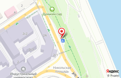 Магазин по продаже цветов на ул. Луначарского, 2/1 на карте