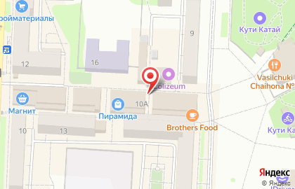 Киоск овощей и фруктов на Советской улице, 10а в Балашихе на карте