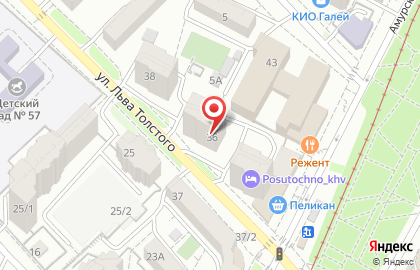 Крюинговая компания ЮНИТком на улице Льва Толстого на карте