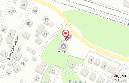 Мечеть, пос. Октябрьский на карте