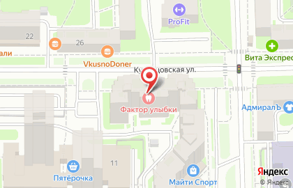 Стоматология Фактор Улыбки на Варшавской улице на карте