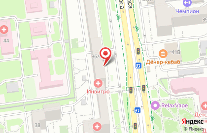 Медицинская компания Инвитро на улице Щорса на карте