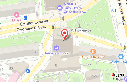 Лобби-бар Даймонд на Смоленской площади на карте