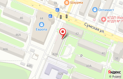 Магазин Живое пиво на Сумской улице на карте