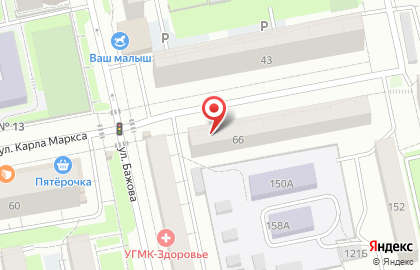 Служба заказчика Октябрьского района города Екатеринбурга в Октябрьском районе на карте