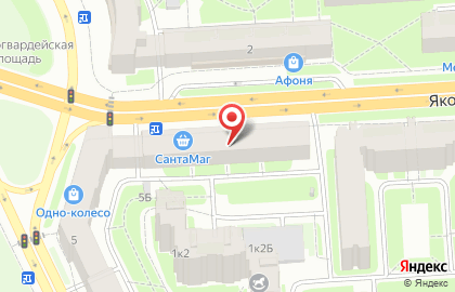 Универсам в Санкт-Петербурге на карте