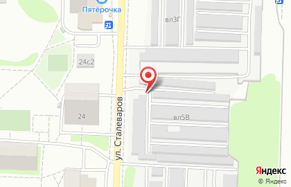 Выездная шиномонтажная мастерская на улице Сталеваров на карте