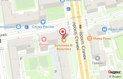 Сеть булочных Булочные Ф. Вольчека в Санкт-Петербурге на карте