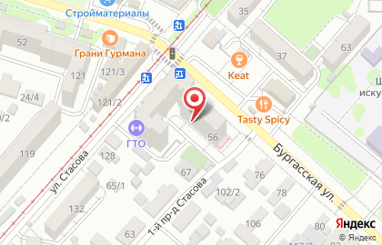 Магазин цветов Аленький цветочек в Центральном районе на карте