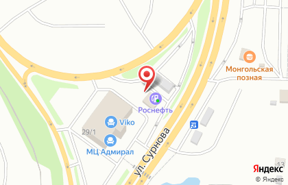 Роснефть в Правобережном районе на карте