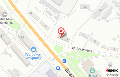 Парикмахерская Эстель на улице Арсеньева на карте